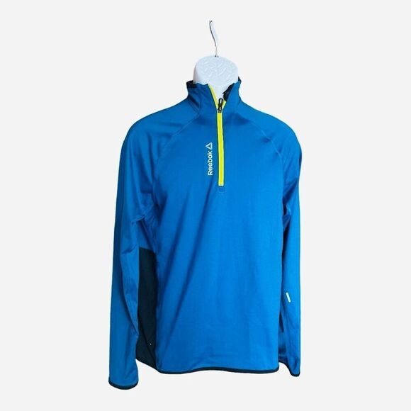 Mens Reebok 1/4 Zip Dri Fit Pullover Jacket - Sz S - Picture 1 of 1